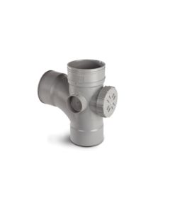 Soil Pipe Access Tee 110mm - Grey