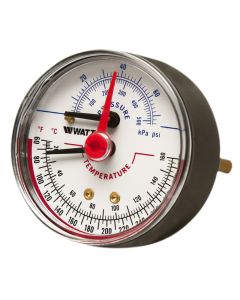 Pressure and Temperature Gauge 1/2inch