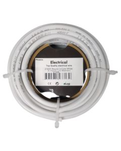 Round Electrical Cable 3 Core 0.75mm x 10m