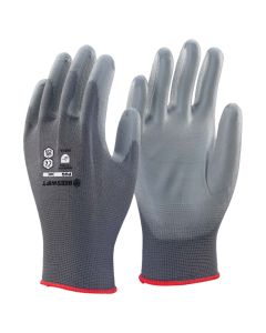 Polyurethane Coated Glove - L / Grey