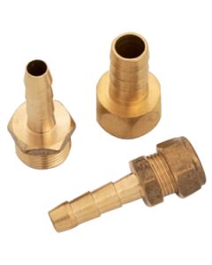 Gas Nozzle 3/8inch incl 10mm Nut + Ring