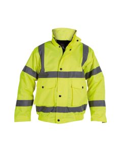 Class 3 Hi Visibility Bomber Jacket - L / Hi Vis Yellow