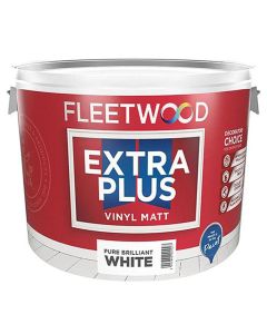 Fleetwood Extra Plus Vinyl Matt Paint - 10 L / Brilliant White