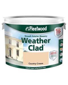 Fleetwood Weather Clad Paint - 10L / Country Cream