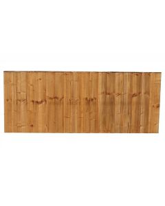 Vertical Feather Edge Fence Panel 1830 x 1238mm Treated (Green) (6x4)