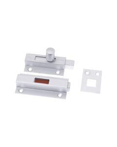 Indicator Slide Bolt ( Red/Green Indicator/ Toilet Door) Satin Aluminium