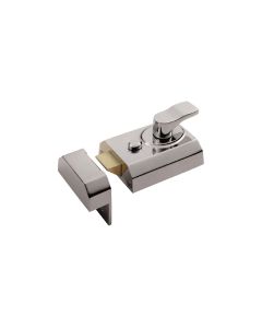 Deadlocking Rim Cylinder Nightlatch - Polished Chrome / 60mm