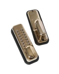 Tessi Easy Code Push Button Digital Door Lock - Brass