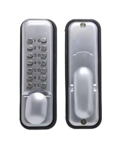 Tessi Easy Code Push Button Digital Door Lock - Satin Steel