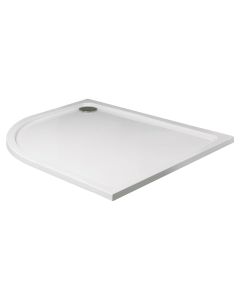 Sonas Bathrooms Kristal Low Profile Offset Quadrant Left Hand Shower Tray - 800mm x 1000mm