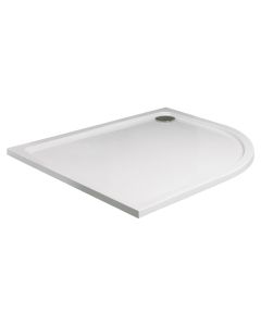 Sonas Bathrooms Kristal Low Profile Offset Quadrant Right Hand Shower Tray - 800mm x 1000mm