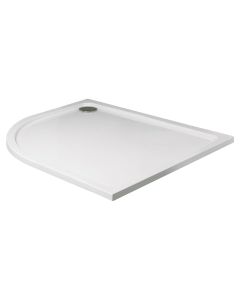 Sonas Bathrooms Kristal Low Profile Offset Quadrant Left Hand Shower Tray - 800mm x 1200mm