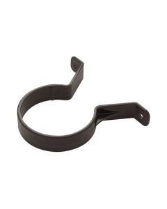 Round Downpipe Clip - Black