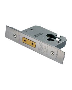 Eurospec Easi-T Euro Profile Deadlock - 64mm / Satin Stainless Steel