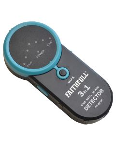 Faithfull 3-in-1 Metal and Live Wire Stud Detector