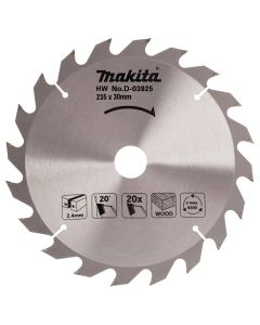 Makita TCT Circular Saw Blade - 235 mm x 30 mm / 20 T