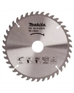 Makita TCT Circular Saw Blade - 185mm x 30 mm / 40 T