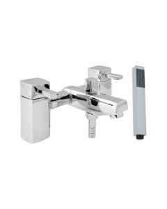 Rubic Pillar Mounted Bath Shower Mixer Tap - 110 mm