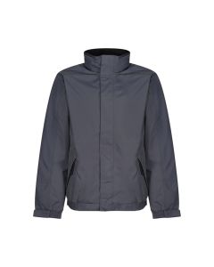 Regatta Mens Dover Fleece Lined Waterproof Insulated Bomber Jacket - Seal Grey Black / Small