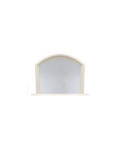 Henley Mirror Arched Marfil Stone Overmantle