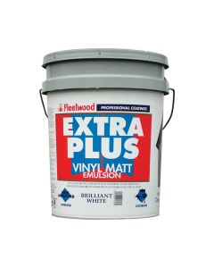 Fleetwood Extra Plus Vinyl Matt Paint - 17.50L / Brilliant White