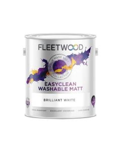 Fleetwood Easyclean Washable Matt Paint - 2.50L / Brilliant White