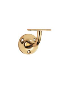 Carlisle Brass Heavyweight Handrail Bracket - Polished Brass