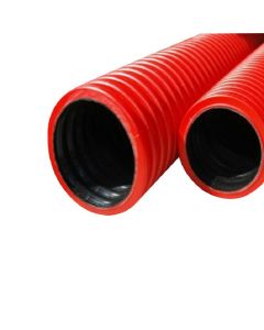 Twinwall Cable Ducting incl Coupler 450n 110/95mm x 6m - Red