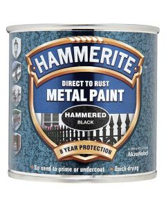 Hammerite Metal Paint - 250 ml / Hammered Black