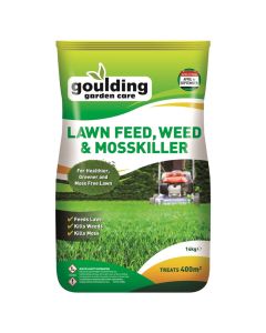 Goulding Extra Strength Lawn Weed Feed and Moss Killer - 14kg