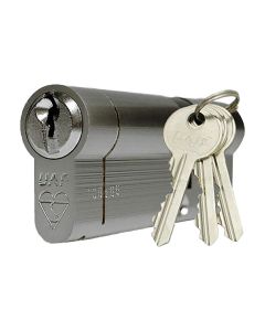 Citysafe Kitemarked Euro Cylinder - 60 mm  /  Nickel