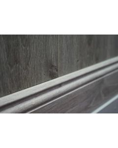 New York Grey Oak Skirting 120mmx15mm x 2.4M