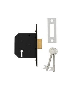 Yale Essentials 5 Lever Deadlock - 64 mm  /  Chrome