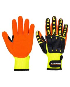 Portwest Anti Impact Protection Grip Glove - L / Yellow and Orange