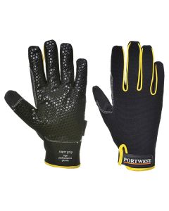 Portwest Supergrip Mechanic Gloves - XL / Black