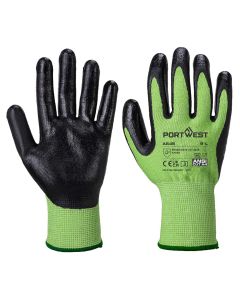 Portwest Green Cut Glove - L / Green and Black