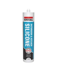 Soudal Trade Bathroom and Kitchen Silicone 290ml - Clear