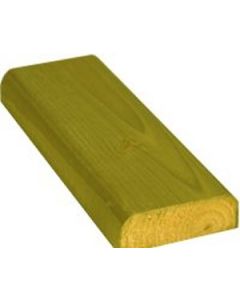 150 x 35mm x 3.6m D-Rail Treated (Green)