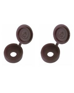 Double Screw Caps Brown 25pcs