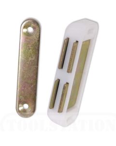 Magnetic Catch Large White (Pair)