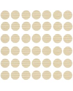 Self Adhesive Screw Caps Beige (Card100)