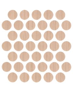 Self Adhesive Screw Caps Light Oak (100)