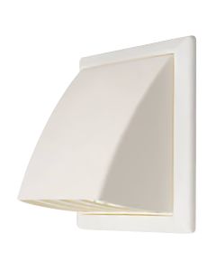 Wall Vent with Cowl 100mm White