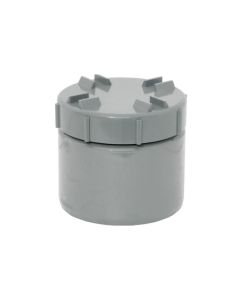 Soil Pipe  Access Plug Screwed 110mm - Grey