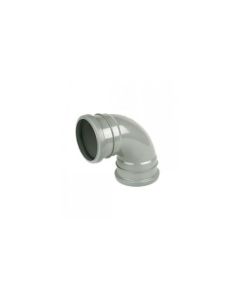 Soil Pipe 45 Degree Double Socket Bend 110mm - Grey