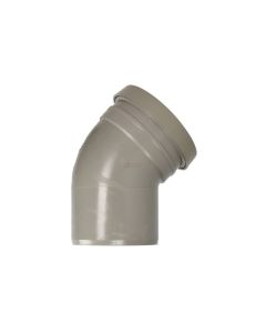 Soil Pipe 45 Degree Single Socket Bend 110mm - Grey