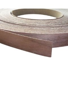 22mm Walnut Veneer Edging Pre-Glued (50m Roll)