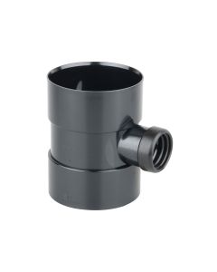 Black Soil Bossed Pipe Coupling 110mm x 40mm 