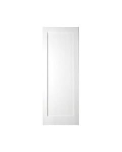 White Primed Shaker Door 1 Panel 80x32